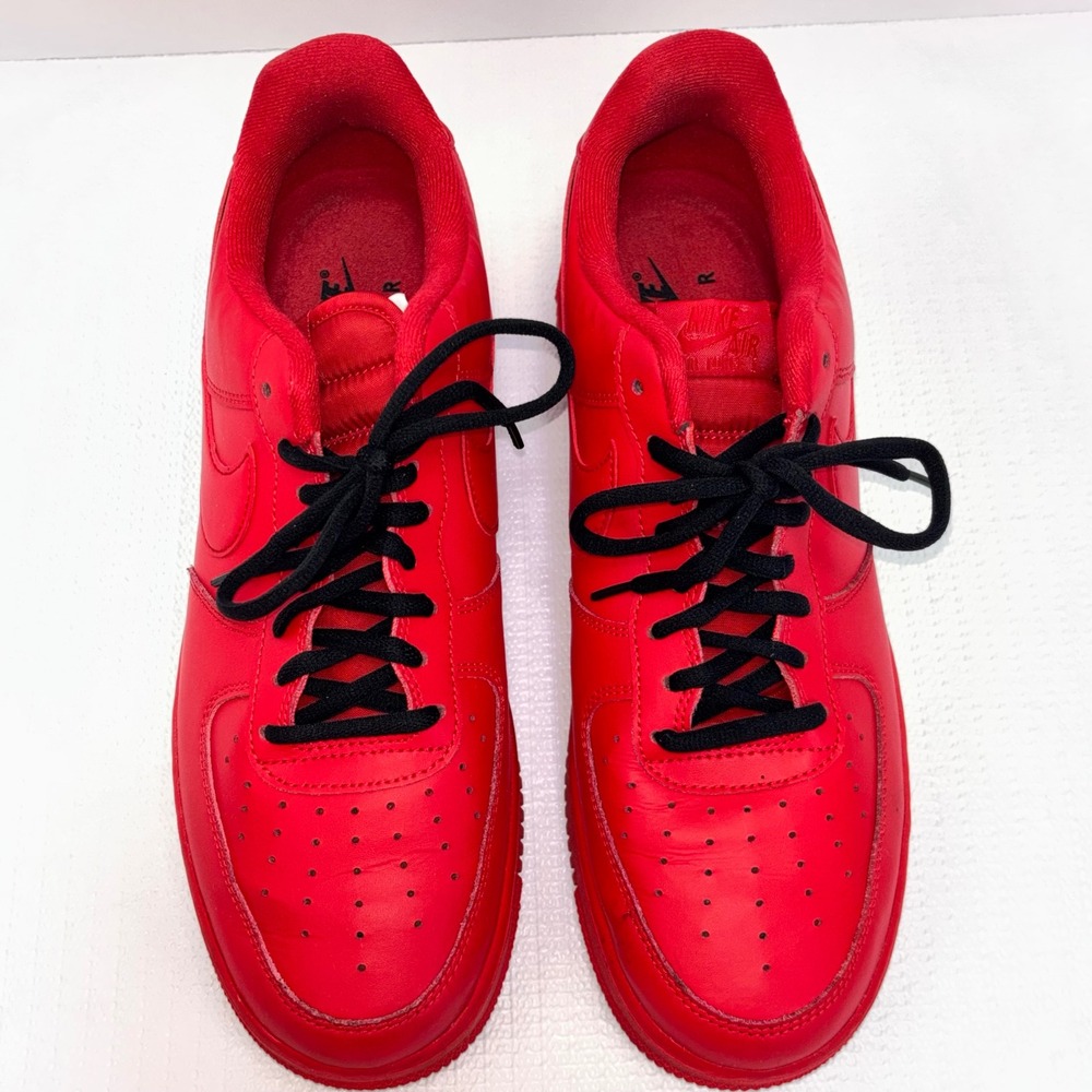 Nike Air Force 1 02/03/21 Red Sneakers Shoes Men's Size 12 CW6999-600 - Picture 6 of 8